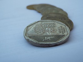 硬幣,行,列