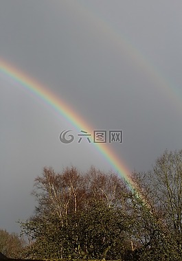 彩虹,天空,心情
