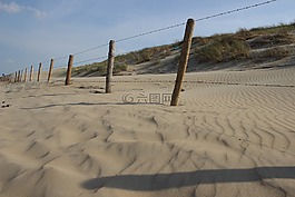 沙,海灘,nordsea