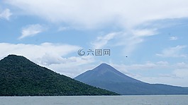 尼加拉瓜,火山,湖
