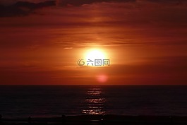 日落,波羅的海,abendstimmung