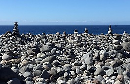 石頭,海灘,海