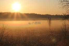 晨霧,太陽(yáng),日出