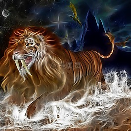 獅子,虎,貓