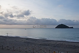 日出,海,海灘