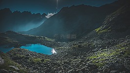 湖,山,顏色