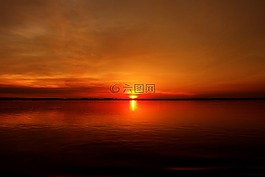 日落,河,亞馬遜