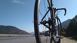 自行車,路,天空