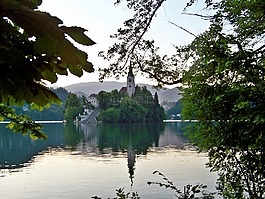 小教堂,岛,布莱德湖
