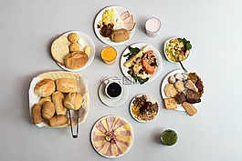 咖啡廳,早上,食品