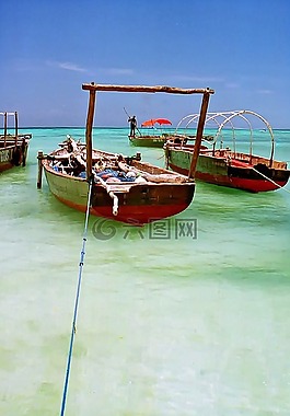 加勒比海,船,海洋