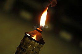 火炬,火焰,蠟燭