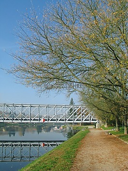 橋,河,水