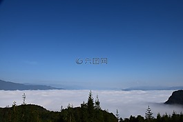 云海,觀景,山岳