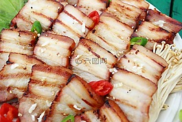 猪肉,肉,ssam