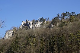 rusenschloss,废墟,blaubeuren