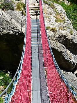 吊橋,橋,過境