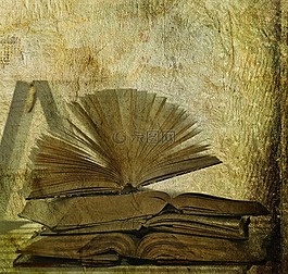 書籍,老,開放