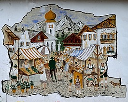 阿爾卑斯山村,存儲前端,德國小鎮(zhèn)