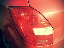 背光,剎車燈,紅色