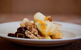 核桃,蘋果,沙拉
