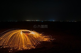 光绘,色彩,火花