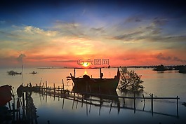 景觀,查看,海