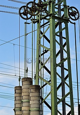 上線,radspann桅桿,開銷線鉗