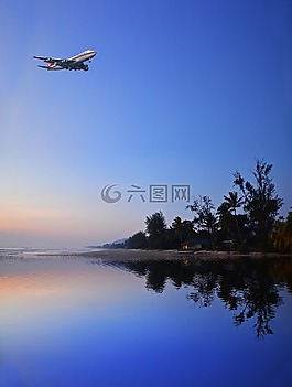 海,島,天空