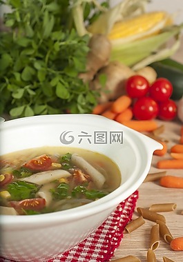 面食,湯,食品