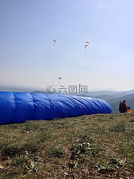 滑翔傘,飛行,天空