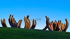 雕塑,現(xiàn)代藝術,金屬