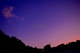 晚上,天空,云