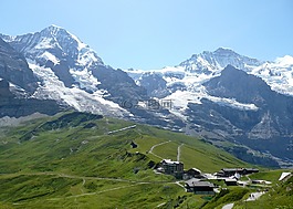 阿爾卑斯山,山,高山