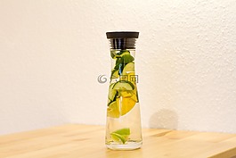 排毒,水,瓶
