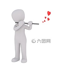 長笛,愛情,心臟