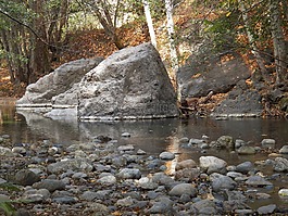 水岩石,河,景观