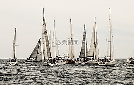海,船帆,船