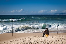 海灘,砂,側(cè)