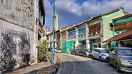 檳城的街景,馬來(lái)西亞,使用條款