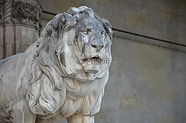 獅子,雕像,雕塑
