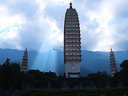 大理,崇圣寺,三塔
