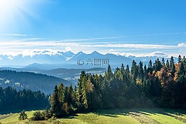 白雪皑皑的山峰,梅多斯,山