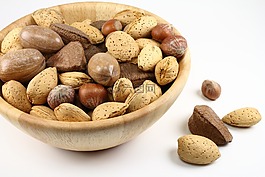 堅果,碗,食品