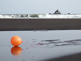 海洋,海灘,波