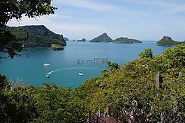 泻湖,看,景观