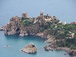 意大利,海,島