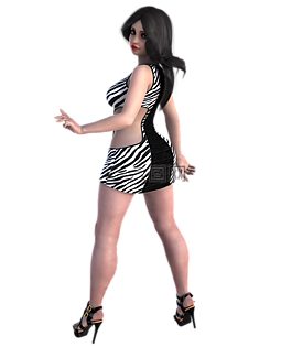 女孩,3d,给予