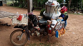 老撾,摩托車,亞洲