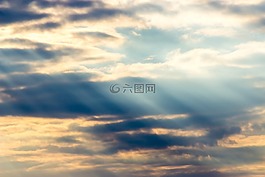 天空,云,藍色